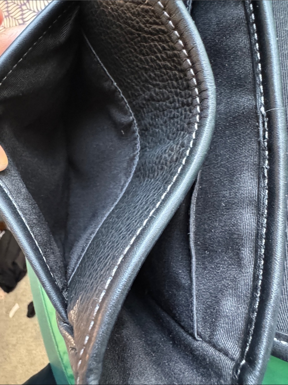 😎Coach Black 🖤Leather and Brown Signature Canvas Crossbody🖤 - Picture 15 of 17